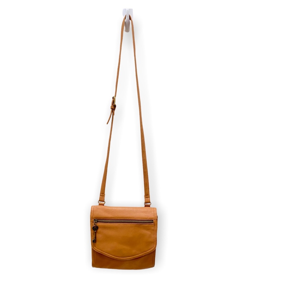Fossil Brown Leather Crossbody Bag/Purse - Picture 3 of 15